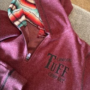 Cowgirl Tuff half zip